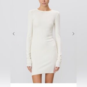 ETERNE Long sleeve ribbed mini dress M